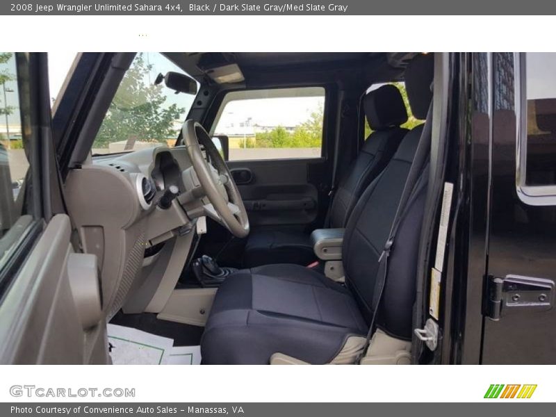 Black / Dark Slate Gray/Med Slate Gray 2008 Jeep Wrangler Unlimited Sahara 4x4