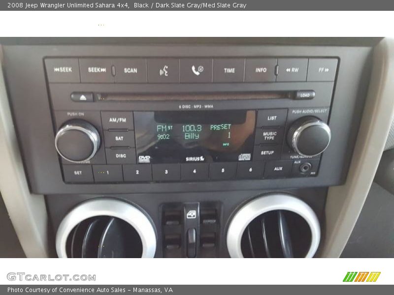 Black / Dark Slate Gray/Med Slate Gray 2008 Jeep Wrangler Unlimited Sahara 4x4