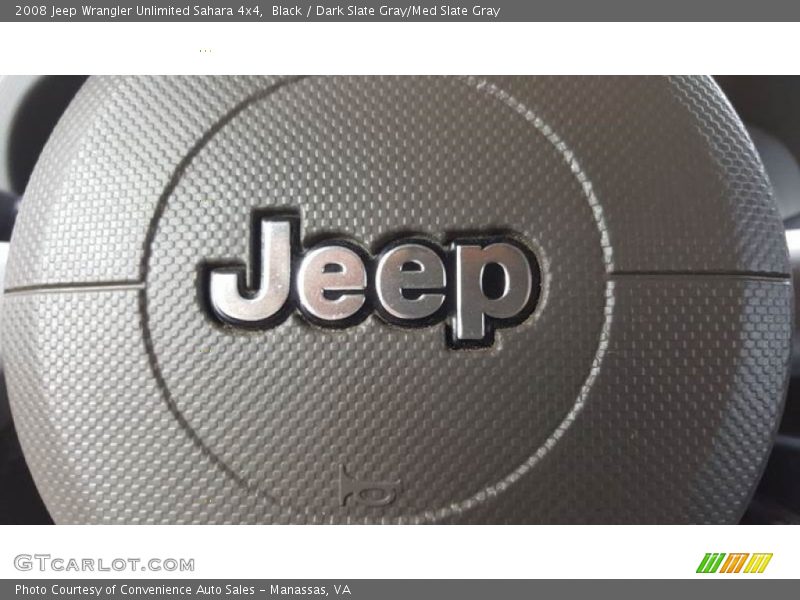 Black / Dark Slate Gray/Med Slate Gray 2008 Jeep Wrangler Unlimited Sahara 4x4