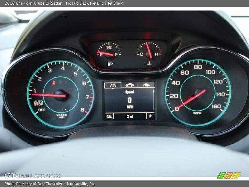 Mosaic Black Metallic / Jet Black 2016 Chevrolet Cruze LT Sedan
