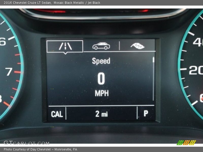 Mosaic Black Metallic / Jet Black 2016 Chevrolet Cruze LT Sedan