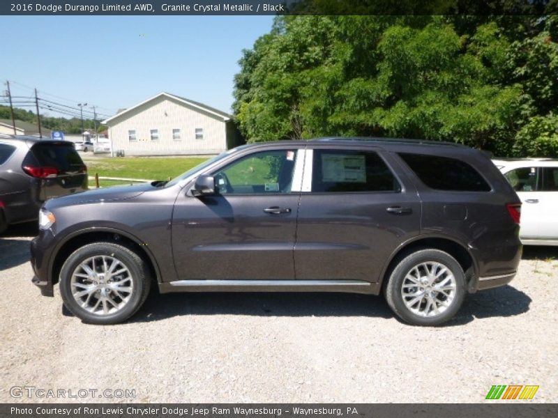 Granite Crystal Metallic / Black 2016 Dodge Durango Limited AWD