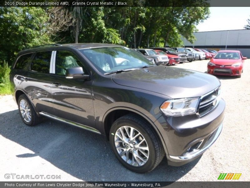 Granite Crystal Metallic / Black 2016 Dodge Durango Limited AWD