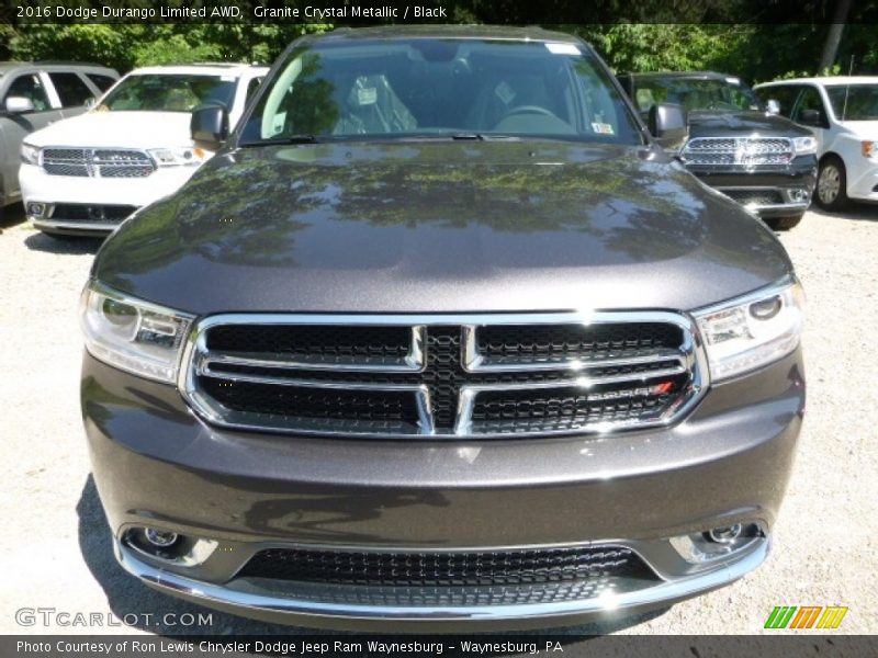 Granite Crystal Metallic / Black 2016 Dodge Durango Limited AWD
