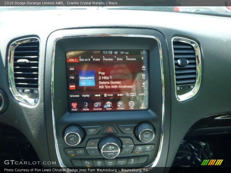 Granite Crystal Metallic / Black 2016 Dodge Durango Limited AWD
