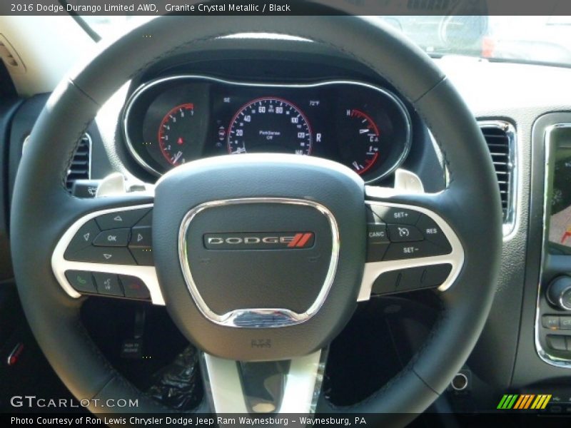 Granite Crystal Metallic / Black 2016 Dodge Durango Limited AWD