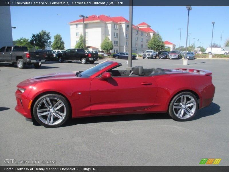 Garnet Red Tintcoat / Jet Black 2017 Chevrolet Camaro SS Convertible