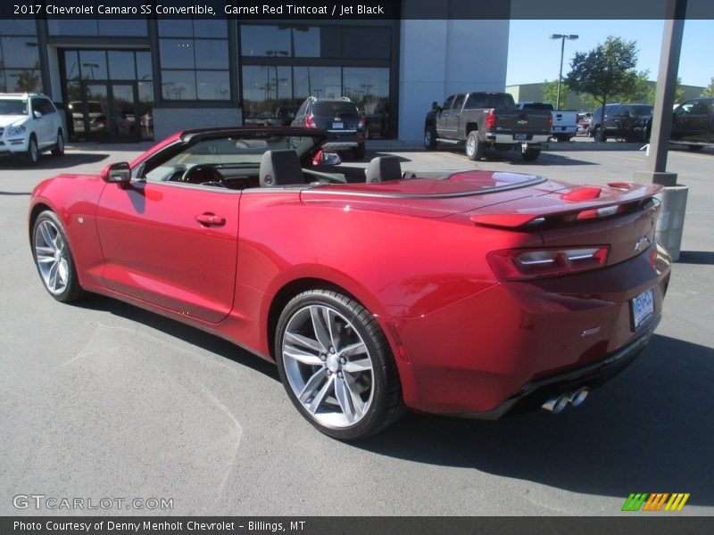 Garnet Red Tintcoat / Jet Black 2017 Chevrolet Camaro SS Convertible