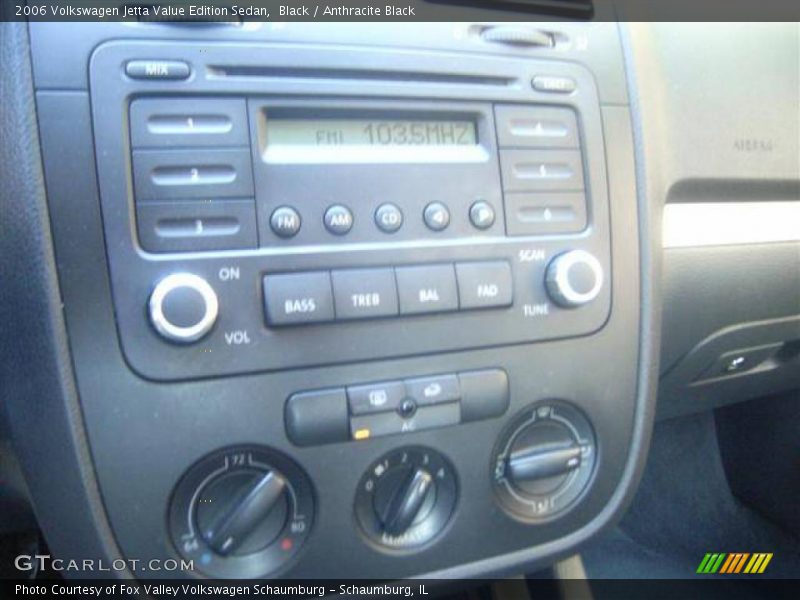 Black / Anthracite Black 2006 Volkswagen Jetta Value Edition Sedan