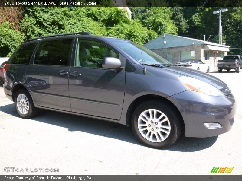 Slate Metallic / Stone 2008 Toyota Sienna XLE AWD