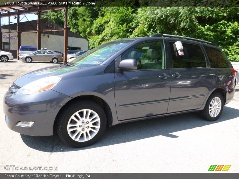 Slate Metallic / Stone 2008 Toyota Sienna XLE AWD