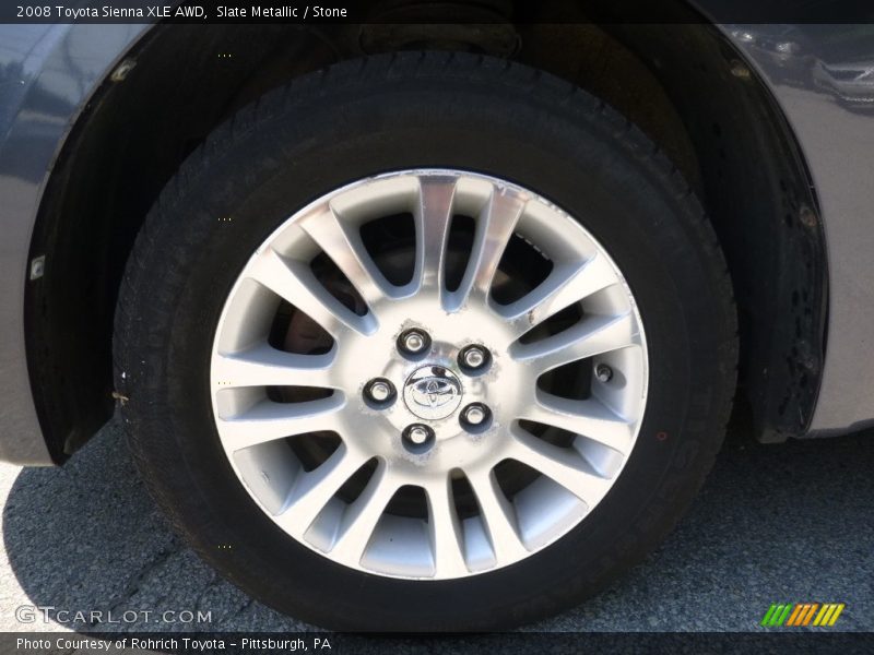 Slate Metallic / Stone 2008 Toyota Sienna XLE AWD