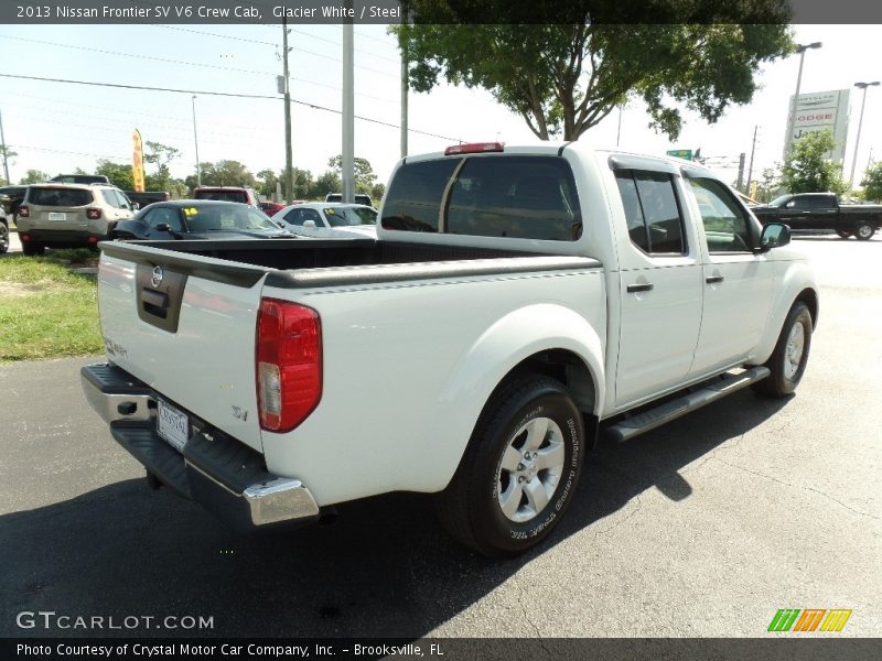 Glacier White / Steel 2013 Nissan Frontier SV V6 Crew Cab