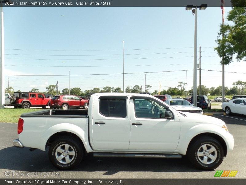 Glacier White / Steel 2013 Nissan Frontier SV V6 Crew Cab