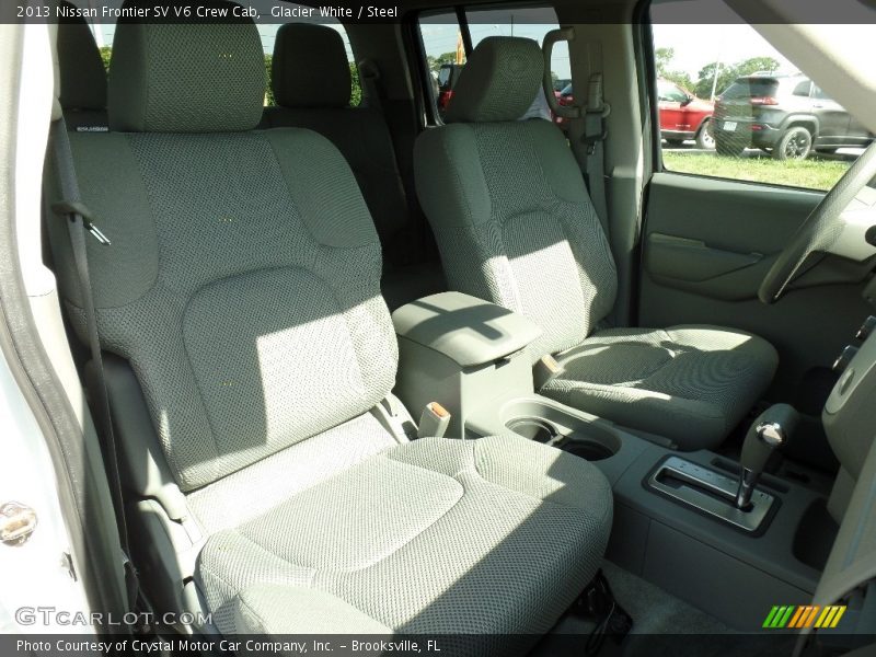 Glacier White / Steel 2013 Nissan Frontier SV V6 Crew Cab