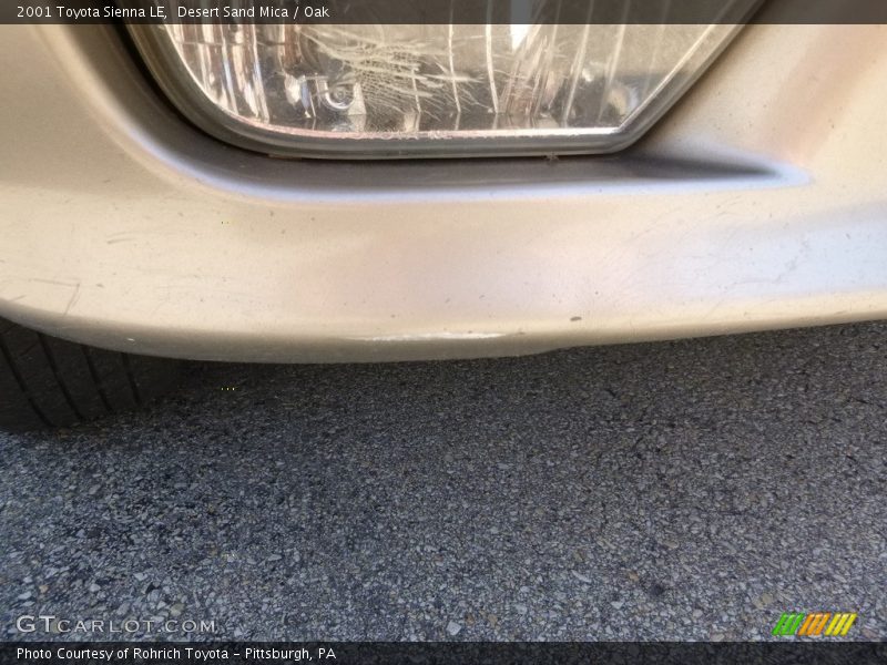 Desert Sand Mica / Oak 2001 Toyota Sienna LE