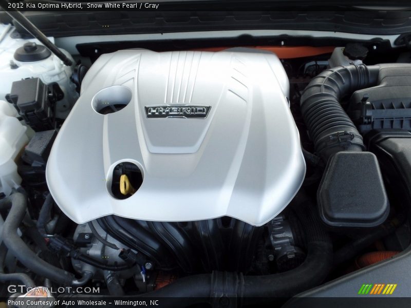Snow White Pearl / Gray 2012 Kia Optima Hybrid