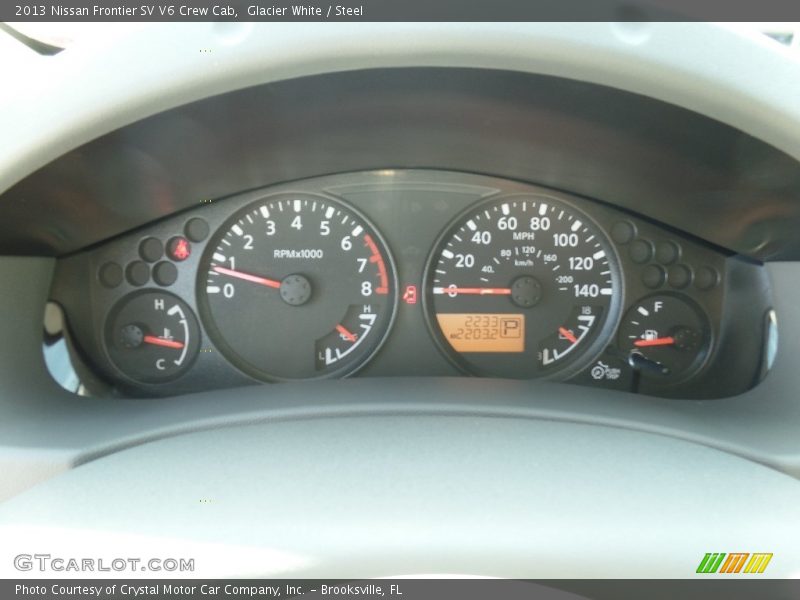 Glacier White / Steel 2013 Nissan Frontier SV V6 Crew Cab