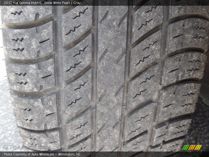 Snow White Pearl / Gray 2012 Kia Optima Hybrid