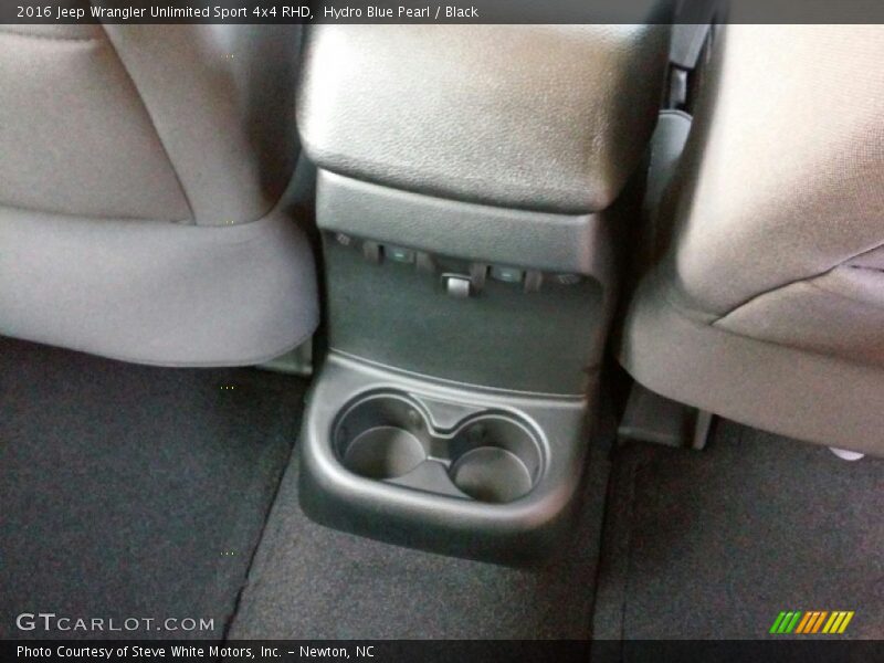 Hydro Blue Pearl / Black 2016 Jeep Wrangler Unlimited Sport 4x4 RHD