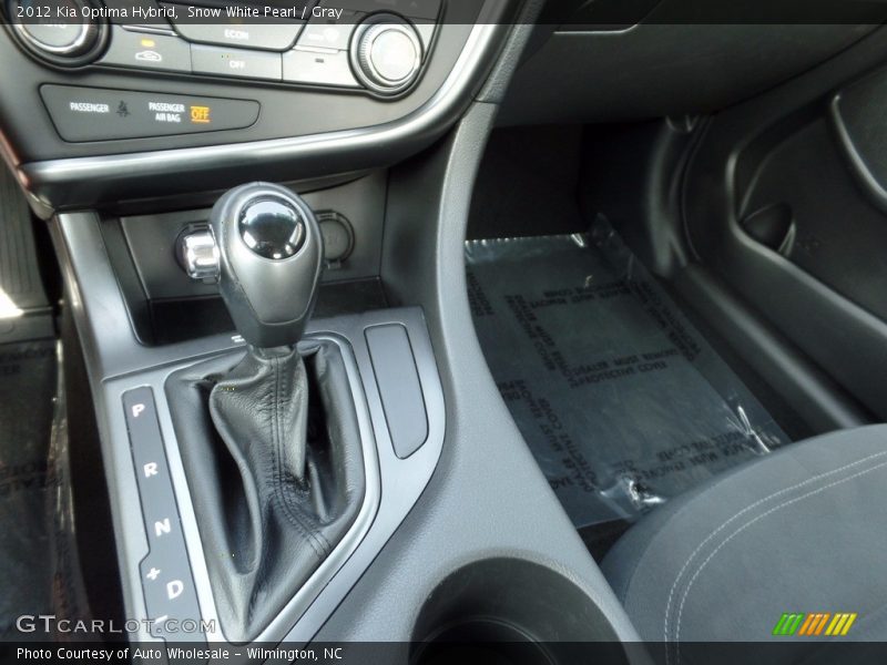 Snow White Pearl / Gray 2012 Kia Optima Hybrid