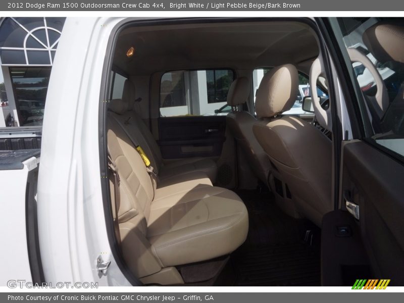Bright White / Light Pebble Beige/Bark Brown 2012 Dodge Ram 1500 Outdoorsman Crew Cab 4x4