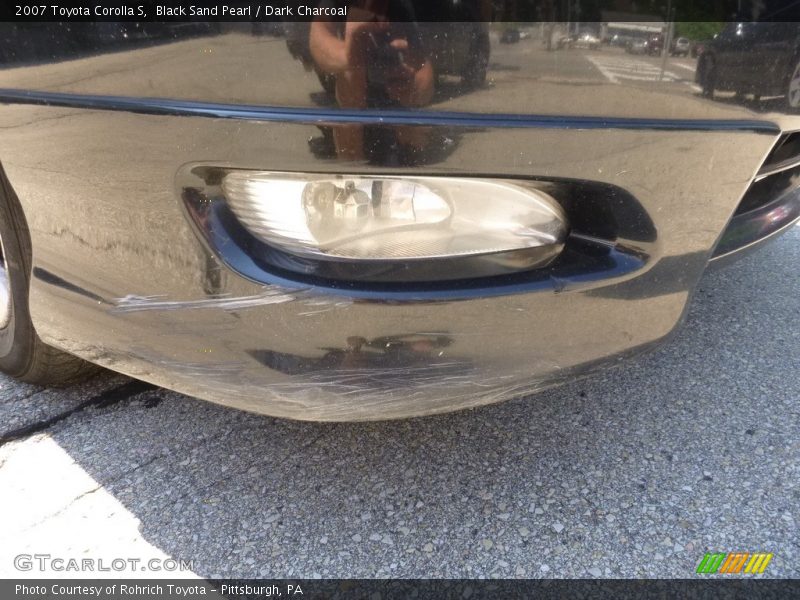 Black Sand Pearl / Dark Charcoal 2007 Toyota Corolla S
