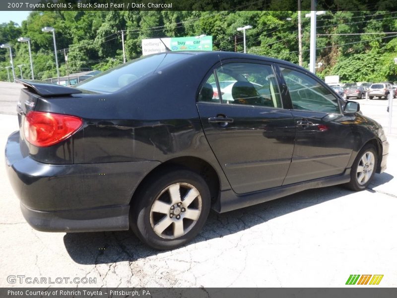 Black Sand Pearl / Dark Charcoal 2007 Toyota Corolla S