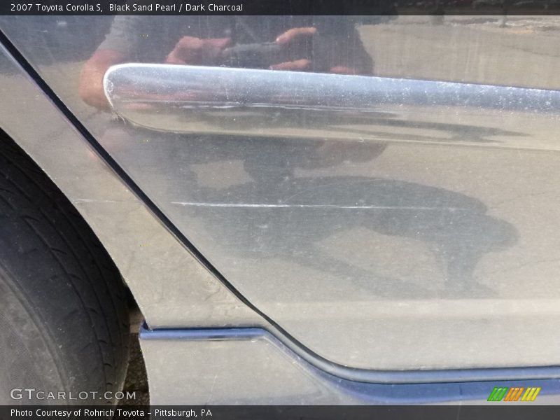 Black Sand Pearl / Dark Charcoal 2007 Toyota Corolla S