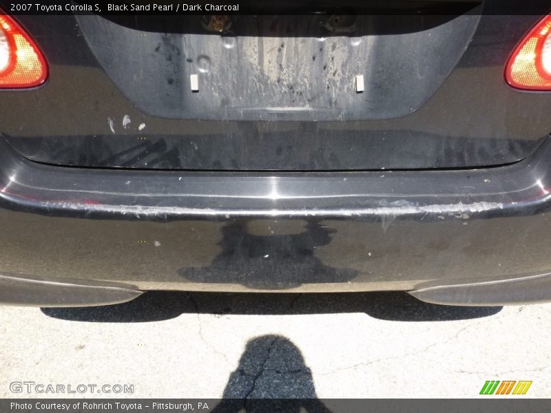 Black Sand Pearl / Dark Charcoal 2007 Toyota Corolla S