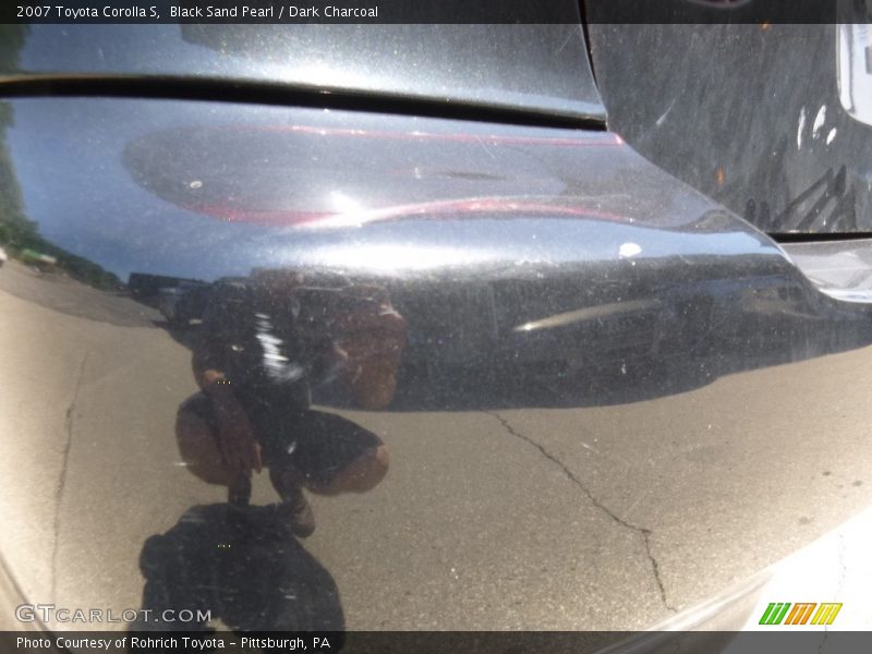 Black Sand Pearl / Dark Charcoal 2007 Toyota Corolla S