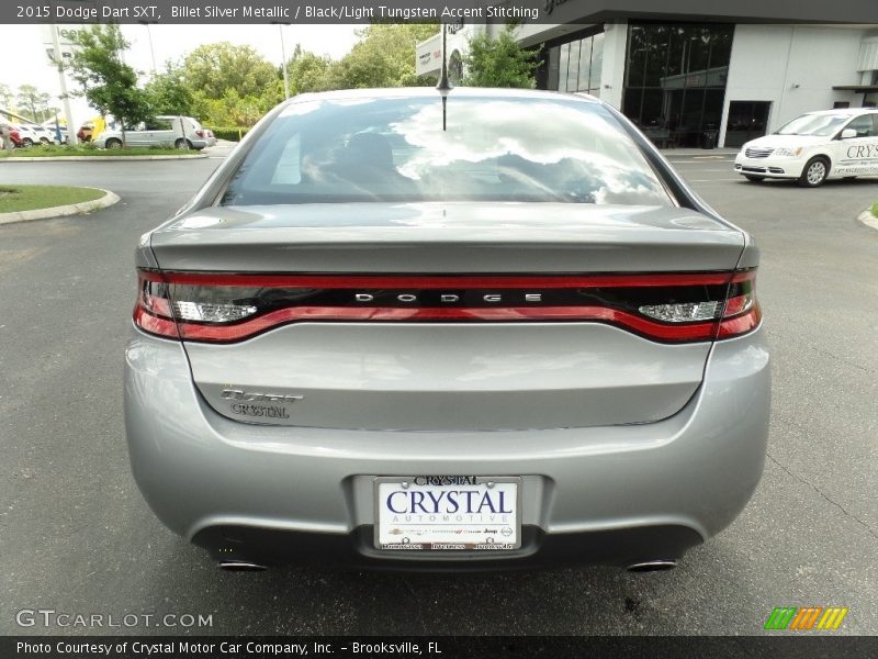 Billet Silver Metallic / Black/Light Tungsten Accent Stitching 2015 Dodge Dart SXT