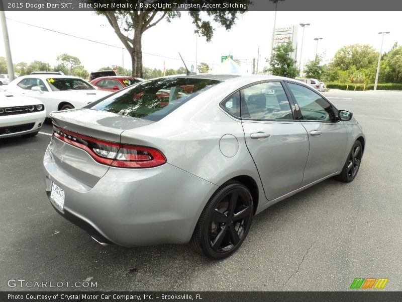 Billet Silver Metallic / Black/Light Tungsten Accent Stitching 2015 Dodge Dart SXT