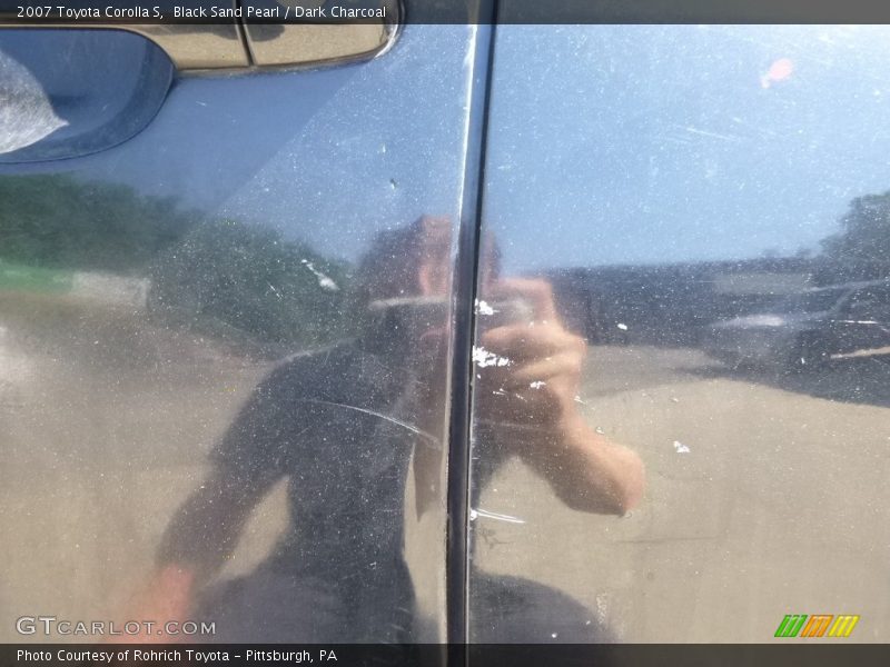 Black Sand Pearl / Dark Charcoal 2007 Toyota Corolla S