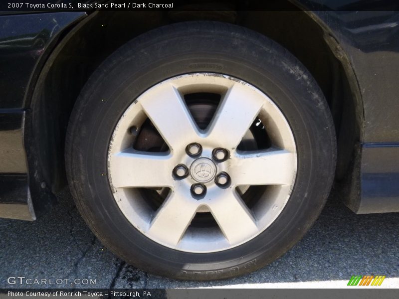 Black Sand Pearl / Dark Charcoal 2007 Toyota Corolla S