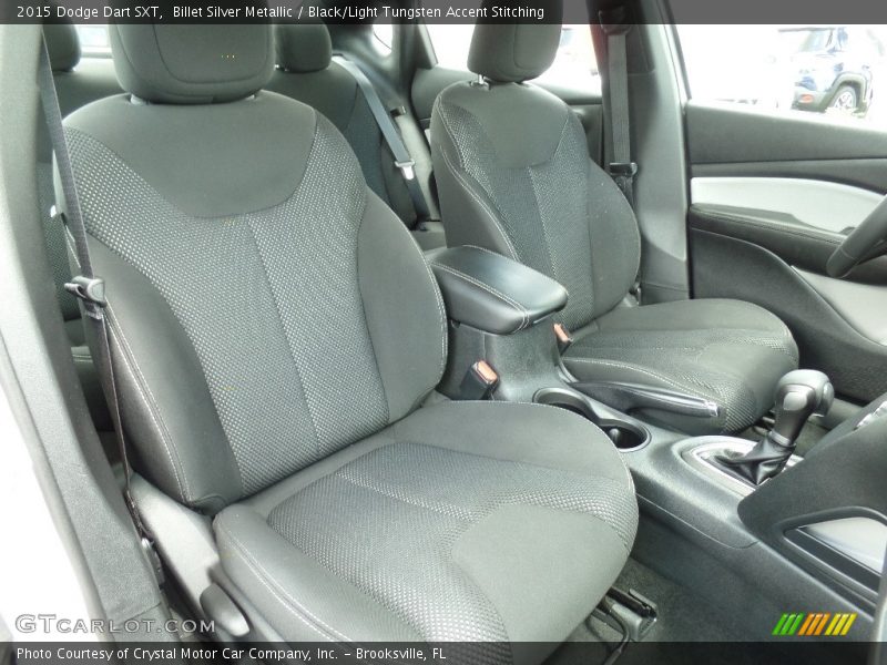 Billet Silver Metallic / Black/Light Tungsten Accent Stitching 2015 Dodge Dart SXT