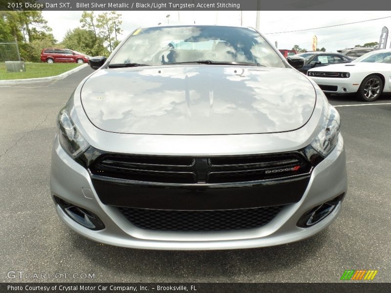 Billet Silver Metallic / Black/Light Tungsten Accent Stitching 2015 Dodge Dart SXT