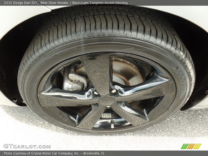 Billet Silver Metallic / Black/Light Tungsten Accent Stitching 2015 Dodge Dart SXT