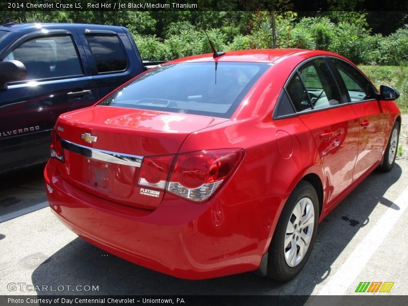 Red Hot / Jet Black/Medium Titanium 2014 Chevrolet Cruze LS