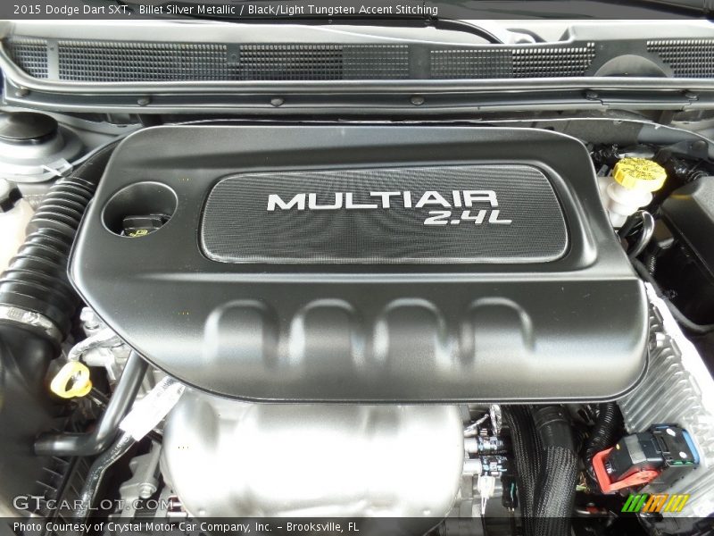 Billet Silver Metallic / Black/Light Tungsten Accent Stitching 2015 Dodge Dart SXT