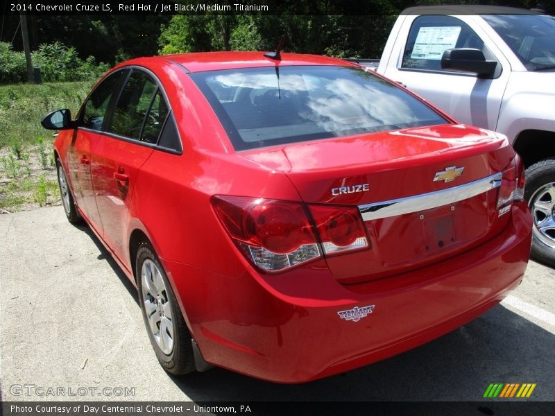 Red Hot / Jet Black/Medium Titanium 2014 Chevrolet Cruze LS