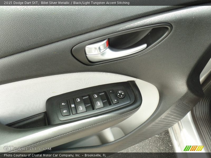 Billet Silver Metallic / Black/Light Tungsten Accent Stitching 2015 Dodge Dart SXT