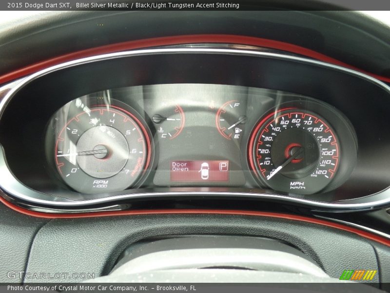 Billet Silver Metallic / Black/Light Tungsten Accent Stitching 2015 Dodge Dart SXT