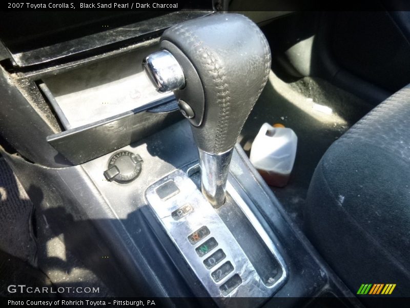 Black Sand Pearl / Dark Charcoal 2007 Toyota Corolla S