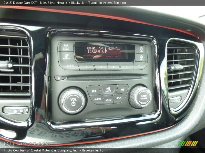 Billet Silver Metallic / Black/Light Tungsten Accent Stitching 2015 Dodge Dart SXT