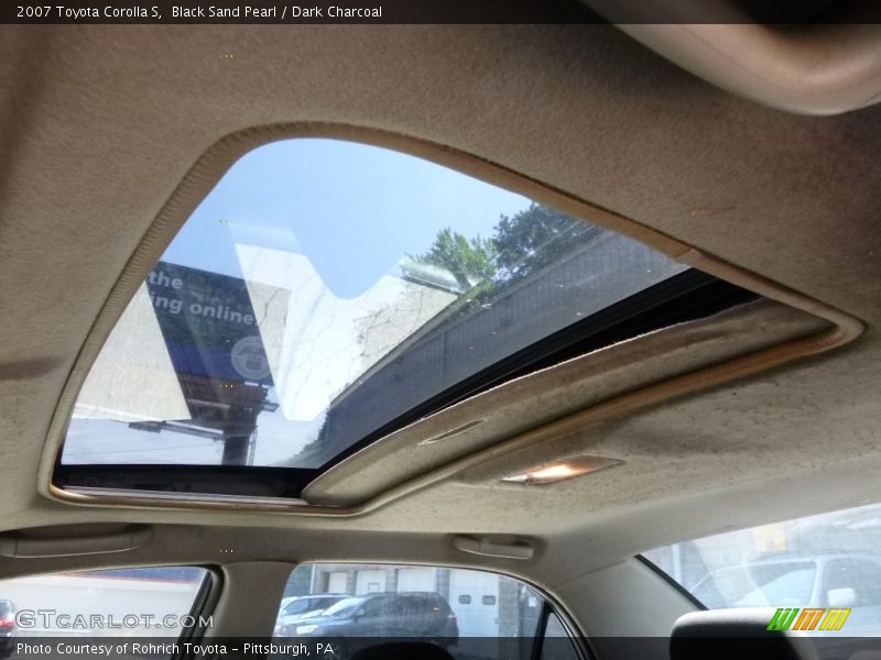 Black Sand Pearl / Dark Charcoal 2007 Toyota Corolla S