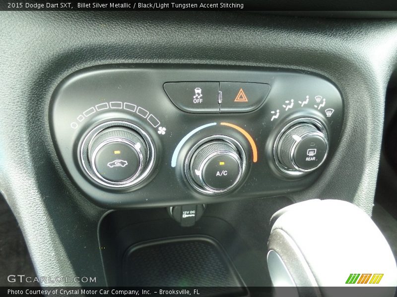 Billet Silver Metallic / Black/Light Tungsten Accent Stitching 2015 Dodge Dart SXT