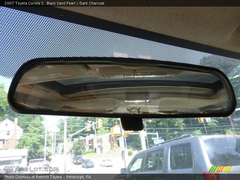 Black Sand Pearl / Dark Charcoal 2007 Toyota Corolla S