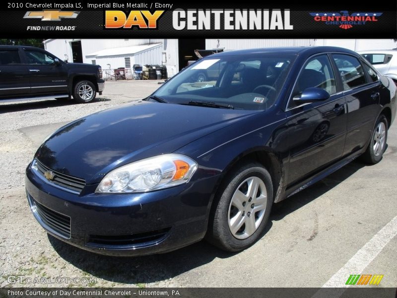 Imperial Blue Metallic / Ebony 2010 Chevrolet Impala LS
