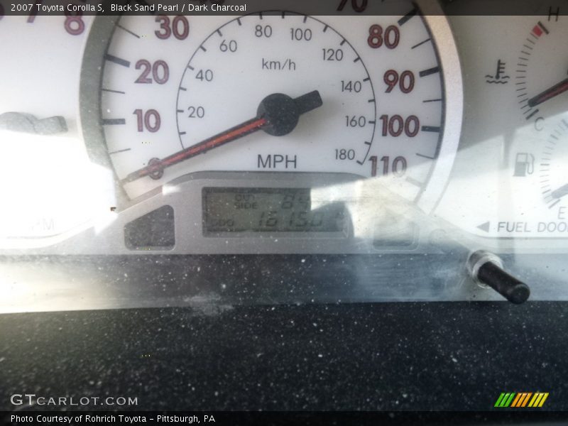 Black Sand Pearl / Dark Charcoal 2007 Toyota Corolla S